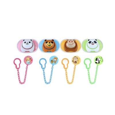 China Baby Soother Feeding Soother BPA Free Pacifier Chain Anti-falling Chain With Clip for sale