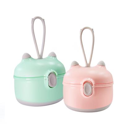 China PP+Silicone Carton Milk Powder Box Toddler Children Formula Milk Powder Box Food Storage Box for sale