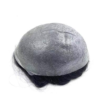 China Factory Style Men Toupee Systems Low Density Mens Straight Hair Base Q6 Style Hair Toupee Replacement Hair for sale