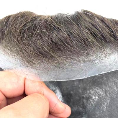 China Topper Replacement System Sell China Straight Wigs Brazilian Black 1B Clip Hair Toupee For Men for sale