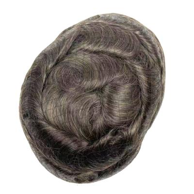 China Full Swiss Factory Stock Straight Hair Custom Hair Replacement Mens Toupee Wig Hair System for sale