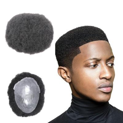 China 6mm 8mm 10mm 12mm 15mm straight wave unitard men afro hair toupee for color men in stock ready to ship for sale