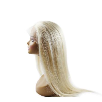 China Wholesale Blonde Lace Front Wigs Straight Long Remy Hair Light Color Virgin Hair Straight Cheap Wigs for sale