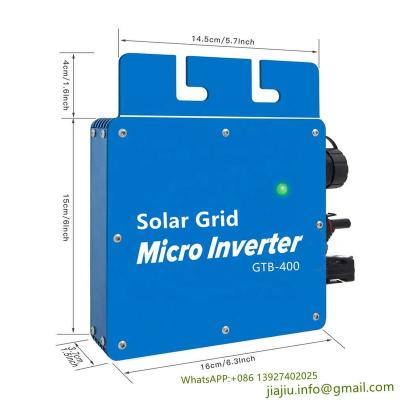 China AC End Cable Solar System On Grid Microinverter 350W 110V 220V Stand By WIFI APP Mobile Communication 260x220x70mm for sale