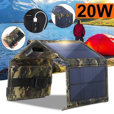 China Foldable Waterproof Outdoor Solar PET Battery Charger with USB Ports for iPhone iPad Samsung Galaxy LG Mobile Phone for sale