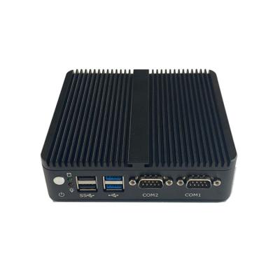 China Mini PC J4125 CPU HD VGA Small Computer Nuc Digital Computer Port industrial fanless mini computer for sale