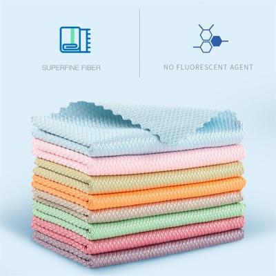 China 5/10Pcs Fish Measures Cleaning Cloth Kitchen Towel Household Items Cleaning Tools Bowl Dish Ceramic Tile Cloth Glass Rags A019 for sale