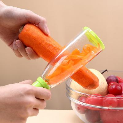 China Vegetable Peeler With Memory Tube Potato Carrot Apple Shredders Kitchen Fruit Peeler Stainless Steel Slicer Peeling Knife A020 for sale