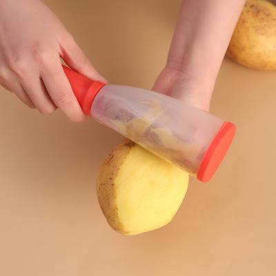 China Vegetable Peeler With Memory Tube Potato Carrot Apple Shredders Kitchen Fruit Peeler Stainless Steel Slicer Peeling Knife A020 for sale