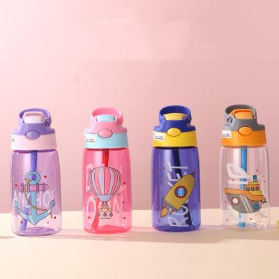 China Cartoon Kids Water Sippy Cup Cartoon Creative Baby Feeding Cups With Straws Leakproof Water Bottles Outdoor Portable Kids Cup for sale