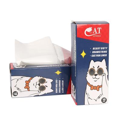 China Viable Border Thickened Drawstring Cat Litter Bag Pet Waste Bag Cat Litter Bag Pet Waste Dog Poop Bags for sale