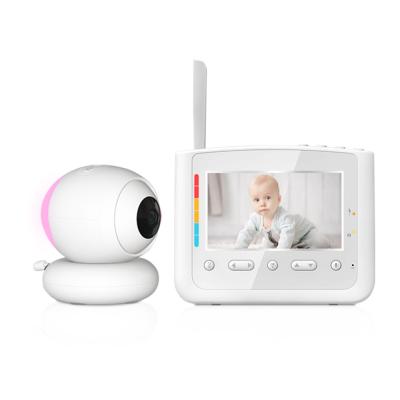 China PAN-TILT 4.3 Inch Baby Monitor Night Light Camera Nanny Hight Definition Security Night Vision Temperature Wireless Soothing Video Camera for sale