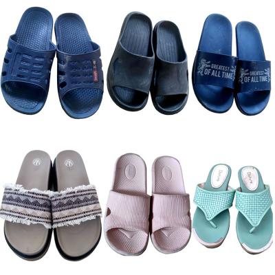 China High level waterproof used slippers bulk sale second hand used adults used slippers and kids slipper shoes in bales for sale