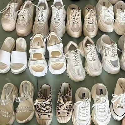 China Fashion trend occasion branded shoes hot sale model canvas women occasion shoes new style female sport casual used shoes for sale