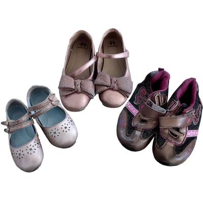 China Cushioning Girls Used Block Shoes Hot Sale Children Popular Elegant Princess Pu Leather Second Hand Sandals Kids Girls Used Party Shoes for sale