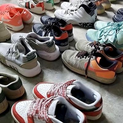 China Leather Shoes Used High Quality Mens Sneakers Second Hand Shoes Men Sports Shoes Outdoor Walking Used Shoes for sale