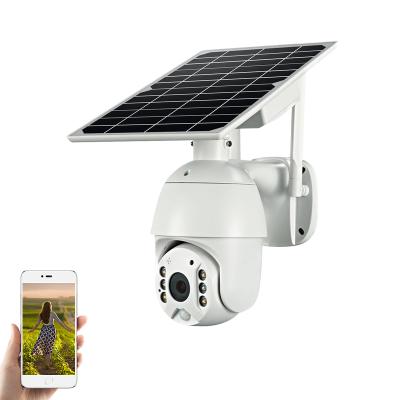 China Wholesale Wifi Tuya PTZ Camera Outdoor Waterproof Network Camera Solar Powered CCTV Security Camera for sale