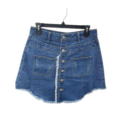 China Amazon Style Women Breathable Hot Denim Skirt Running High Quality Jeans Skirt Bottom Up Denim Mini Skirt Wholesale for sale