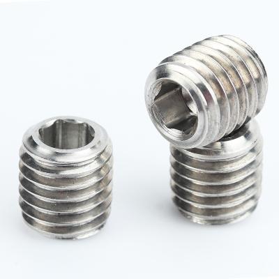 China Customized M12 2507 Stainless Steel M12 2507 Hexagon Din916 Socket Duplex Set Screws With Cup Point for sale