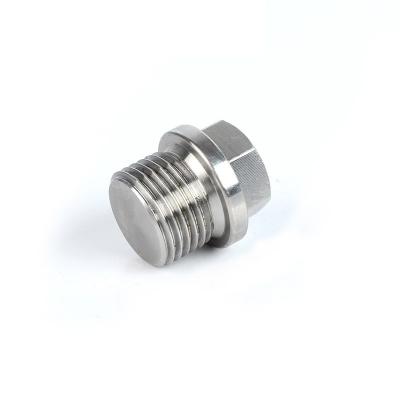 China Industry Duplex Stainless Steel 2507 Hexagon Head Duty Hex Screw Plugs DIN910 for sale