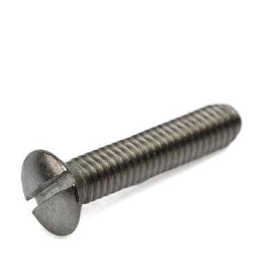 China Round Slotted Raised Countersunk Head Screws Oval Head Recessed Machine Screws DIN 964 for sale