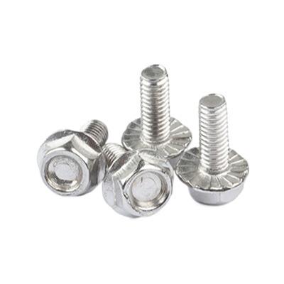 China GB5789 Industry Stainless Steel Flange Bolts Fractional Thread Bolt And Nut With Hex Head Flange Serrated Bolt for sale