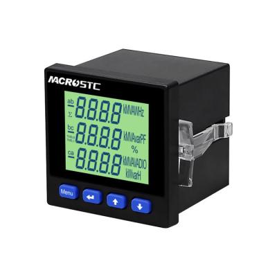 China AC Digital Multifunctional 3 Phase Energy Voltage Meter With LCD Display MC80-3-EY for sale