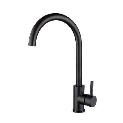 China Thermostatic Faucets Black Stainless Steel Kitchen Faucet 304 Faucet Black Stainless Steel Oxide Coated Kitchen Faucet for sale