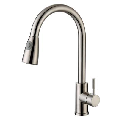 China Good Quality Thermostatic Faucets Stainless Steel Kitchen Faucet Rust-Resistance Pull Out Kitchen Faucet Deck Mount for sale