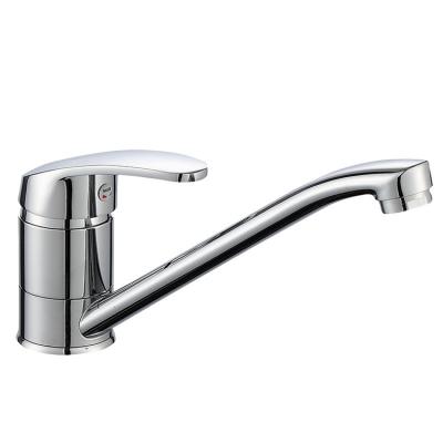 China Metered Faucets Middle East Russian Style Polished Chrome Bar Sink Faucet Single Lever Kitchen Sink Mixer With Long Spout for sale