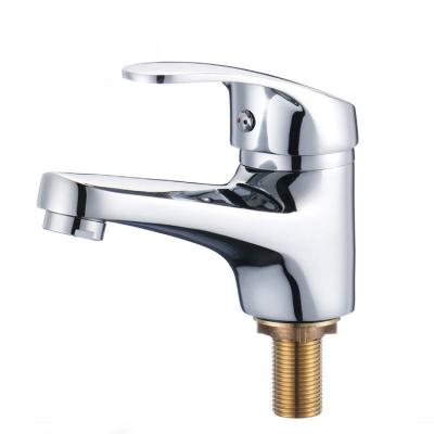 China Hot Sale Metered Faucets Single Hole Zinc Alloy Basin Hand Wash Basin Mixers Counter Mixer Tap Basin for sale