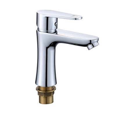 China Griferia Faucets Low Price Solid Brass Bathroom Ware Metered Sanitary Basin Faucet for sale