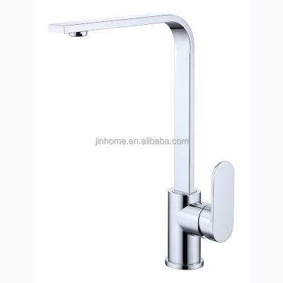 China Thermostatic Faucets Classic Style Kitchen Taps Rotatable Single Handle Mixer Tap Hot And Cold Kitchen Sink Faucets Chrome Finished for sale