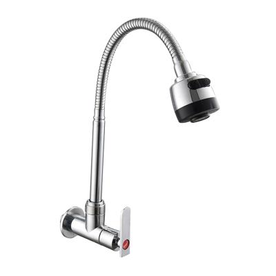 China Kran Kitchen Faucets Indonesia Chrome Single Thermostatic Plastic Cold Sink Faucet Flexible Kitchen Faucet for sale