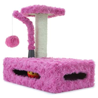 China Funny viable cat tree climbe game box cat tree for sale