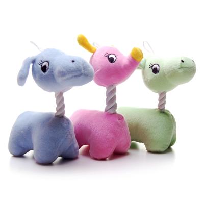 China Lovely Sustainable Animal Dog Toy Sounding Plush Dog Toy for sale