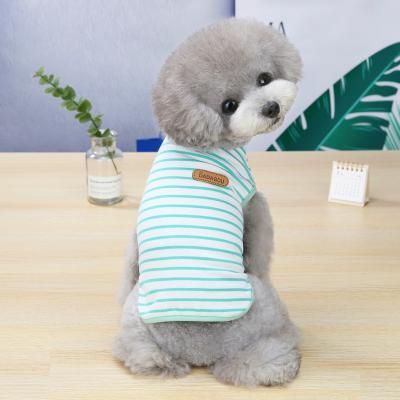 China New Design Sustainable Summer Dog Clothes Small Dog Stripe Shirts For Dog for sale