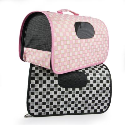 China Viable Wholesale Custom Foldable Portable Outdoor Pet Carrier Bag Travel Dog Carrier for sale