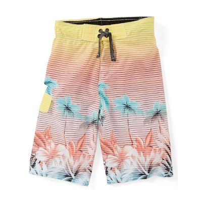 China Anti-UV Recycled Polyester Kids Boys Swimwear OEM Sublimation Print Child Board Shorts Swim Shorts for sale