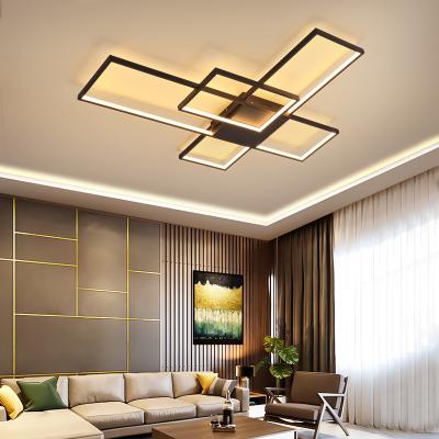 China Lighting Works Metal Recessed Aluminum Dimmable Modern Decorative Bedroom Square Led Ceiling Lamp for sale