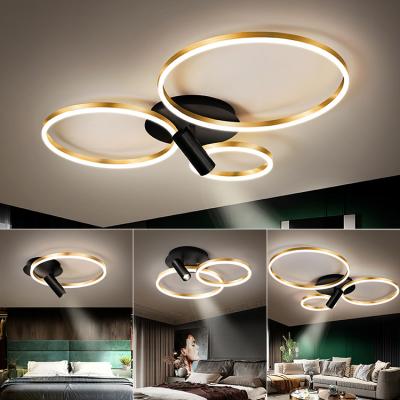 China Lighting Functions Shape Hotel Smart Indoor Acrylic Decor Round Modern Led Ceiling Lamp For Living Room for sale