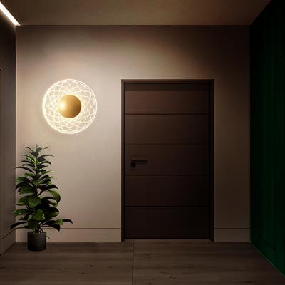 China Lighting Works Modern Style Height Shine Housing Decorative Acrylic Interior Led Wall Lamp for sale