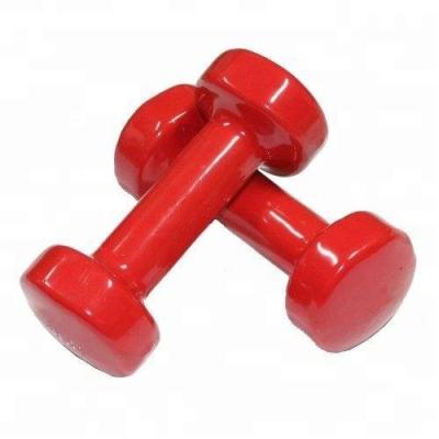 China Eco-friendly Colored Round And Hex Style Vinyl Dumbbell for sale