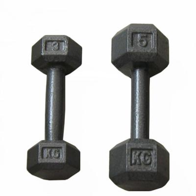 China Eco-friendly Hex Cast Dumbbell for sale