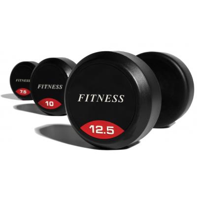 China Exercise Muscle Body Solid Rubber Round Dumbbells for sale