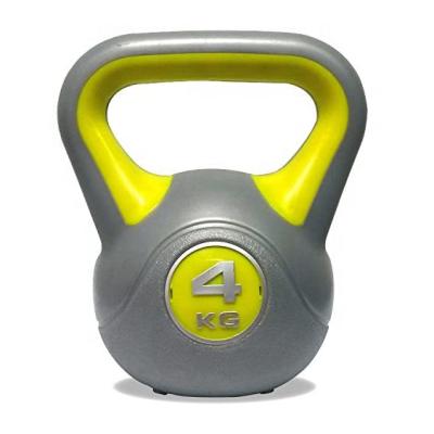 China Muscle Logo Vinyl Coated Cement Custom Multicolor Exercise Kettlebell for sale