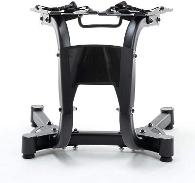 China High Quality Wholesale 2-in-1 Adjustable Steel Fitness Dumbbell Rack For 24kg 40kg Steel Dumbbell Rack for sale