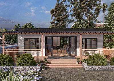 China Factory Price 0.75mm Light Steel Frame Modern Prefab Mobile Homes EU/AU Standard Prefab House Custom House for sale