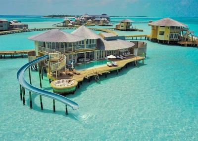 China De Prefabbungalow van het orkaanbewijs, Overwater-Bungalow Prefabblokhuis Te koop