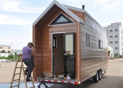 China Prefabricated Tiny House On Wheels Space Saving Modular Tiny House for sale